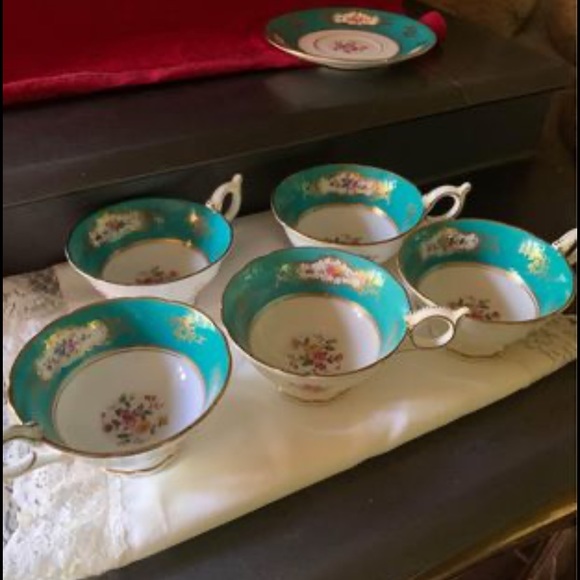 Coalport A.D 1750 Set of 6 cups and saucers - Picture 3 of 7